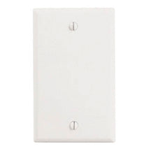 1-Gang Box Mount Standard Blank Plastic Wallplate White