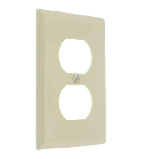 Duplex 1 Gang Receptacle Wallplate Midsize Ivory