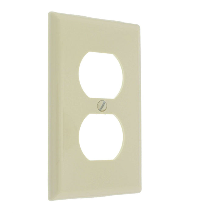 Duplex 1 Gang Receptacle Wallplate Midsize Ivory