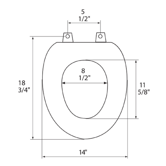 Elongated Wood Toilet Seat