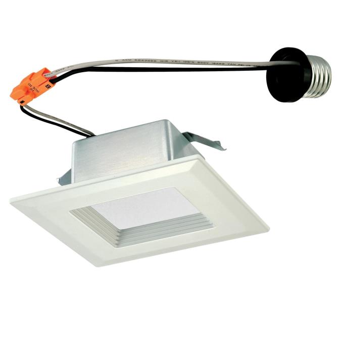 10 Watt (60 Watt Equivalent) 4-Inch Square Recessed LED Downlight Dimmable Light Bulb ENERGY STAR