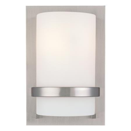 1 Light Wall Sconce Brushed Nickel