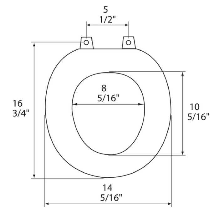 Round Wood Toilet Seat