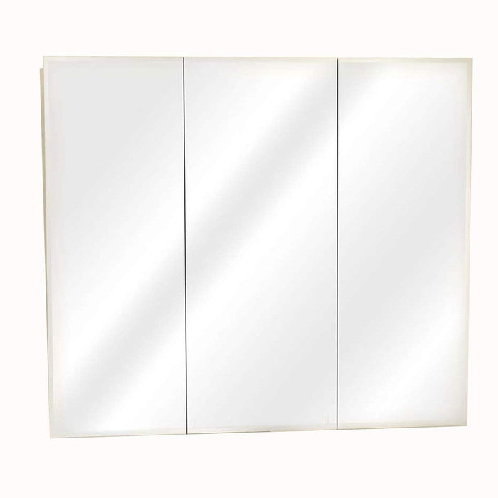 48 in Frameless Beveled Tri-View Medicine Cabinet