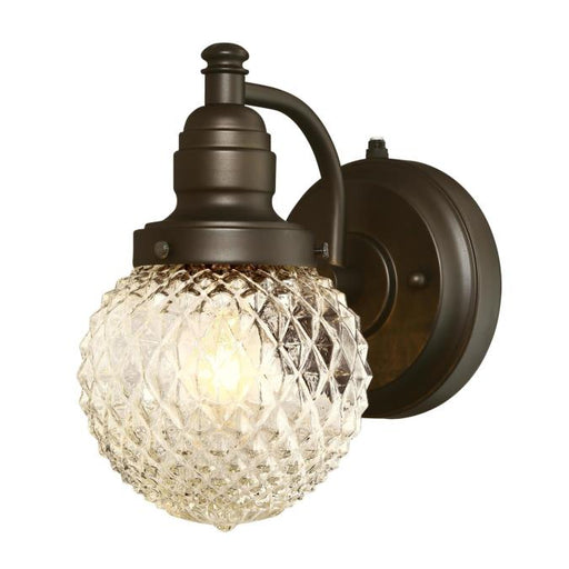 Eddystone One-Light Outdoor Wall Fixture with Dusk to Dawn Sensor