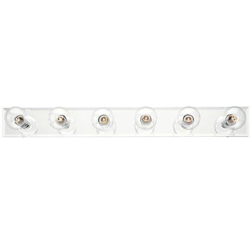 6 Light Bath Bar, Chrome Finish