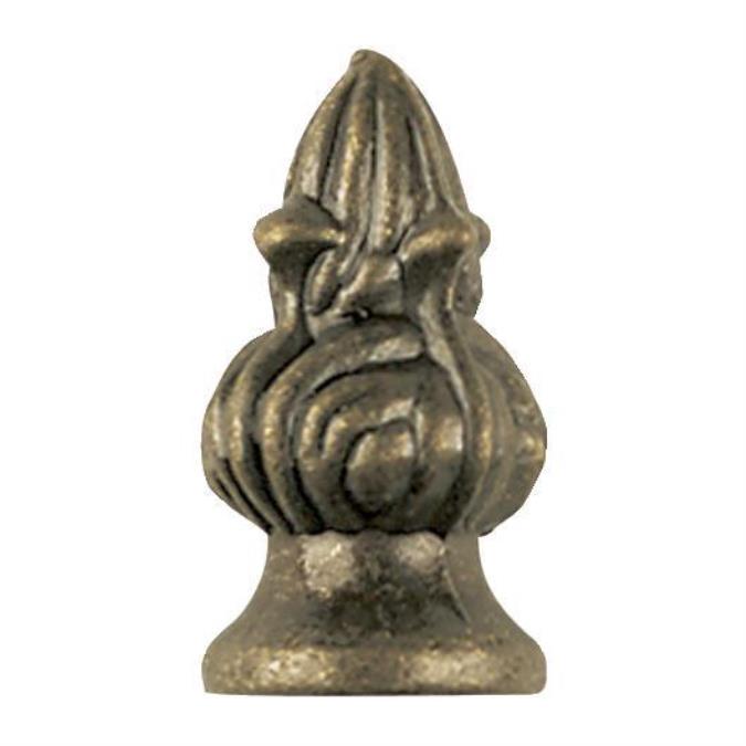 1-3/8" Tiffany Antique Brass Finish Victorian Finial