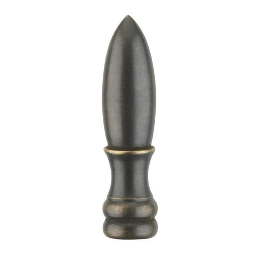 2" Aged Iron Finish Lamp Finial