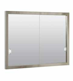 Stainless Steel Framed Medicine Cabinet with Sliding