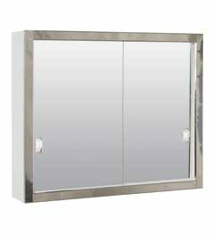 Stainless Steel Framed Medicine Cabinet with Sliding