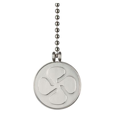 Fan Pull Chain, Brushed Nickel Finish