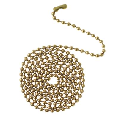 3' Solid Brass Beaded Chain with Connector