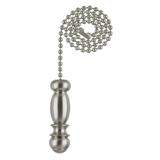Brushed Nickel Finish Pendant Pull Chain