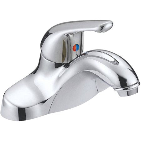 Chrome-Plated Single-Handle Bathroom Faucet