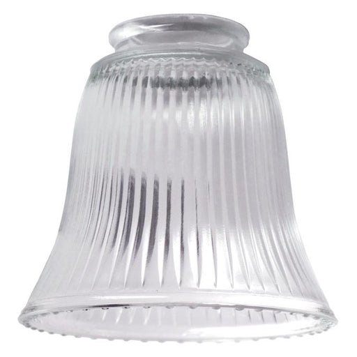 2-1/4-Inch Clear Ribbed Glass Bell