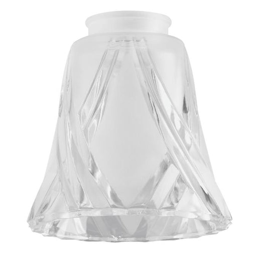 2-1/4-Inch Frosted and Clear Glass Shade