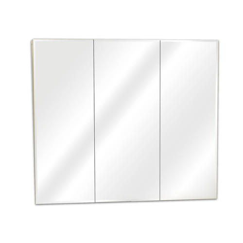 30 in Frameless Beveled Tri-View Medicine Cabinet