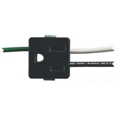 Snap-in Outlet with Ground Wire, Black
