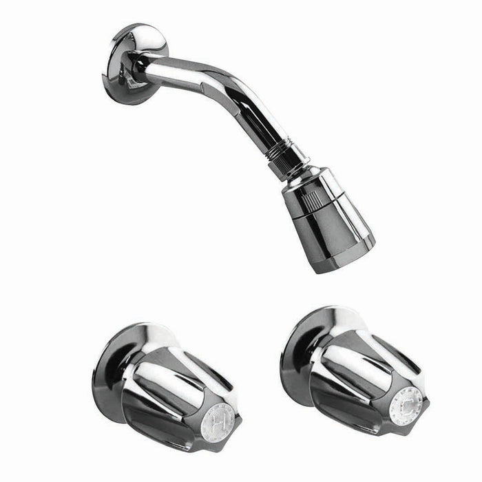 Two Handle Shower Faucet Chrome