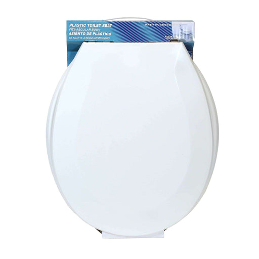 Economy Plastic Round Toilet Seat White