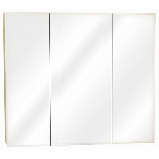 36 in Frameless Beveled Tri-View Medicine Cabinet