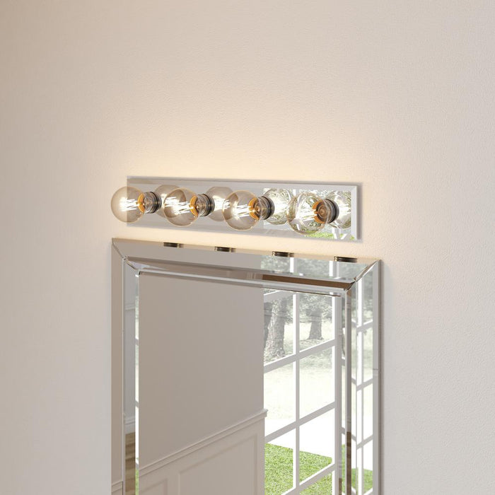 4 Light Bath Bar, Chrome Finish