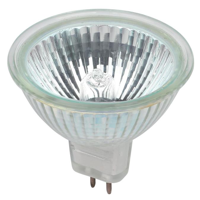 50 Watt MR16 Halogen Clear Lens Low Voltage Flood Light Bulb