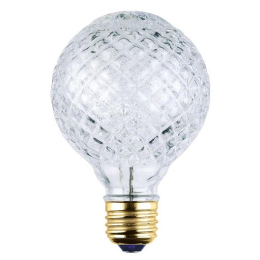 40 Watt G25 Eco-Halogen Cut Glass Light Bulb