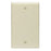 1-Gang Box Mount Standard Blank Plastic Wallplate Ivory