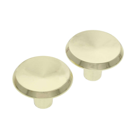 Cabinet Knobs Brass Plated 2PK