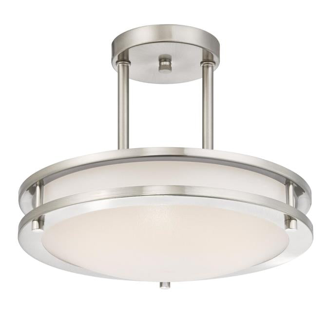 Lauderdale 11-7/8-Inch Dimmable LED Indoor Semi-Flush Mount Ceiling Fixture ENERGY STAR