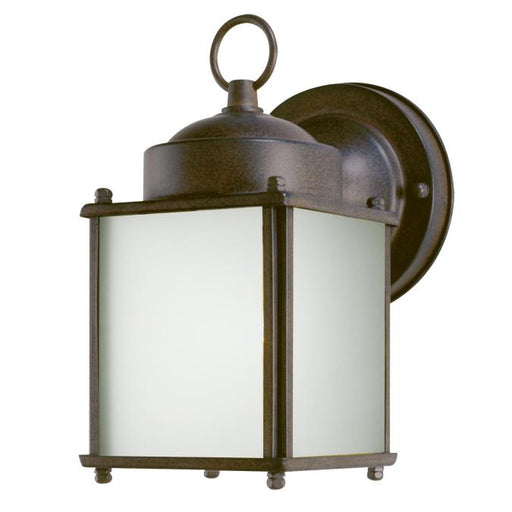 One-Light Outdoor Wall Lantern with Dusk to Dawn Sensor