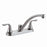 Two Handle Kitchen Faucet Satin Nickel