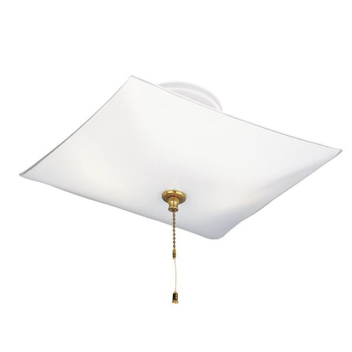 Two-Light Indoor Semi-Flush-Mount Ceiling Fixture with Pull Chain