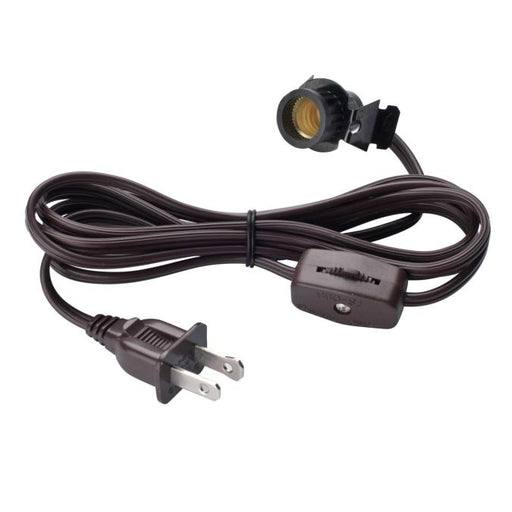 6' Cord Set with Snap-In Pigtail Socket and Cord Switch