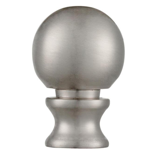 1-1/2" Brushed Nickel Ball Lamp Finial