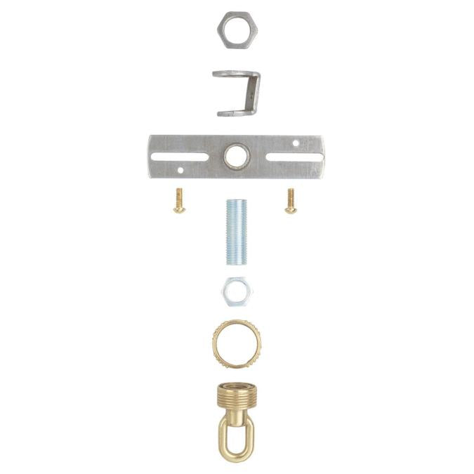 Brass Finish Screw Collar Loop Kit