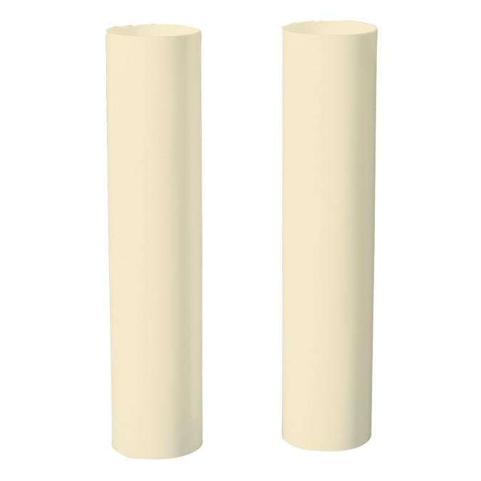 Two Ivory 4" Candle Socket Covers