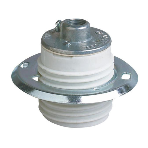 2-1/8" Porcelain Threaded Socket with Ring