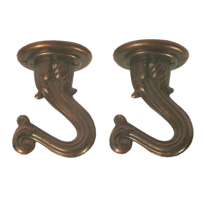 Two 1-1/2" Swag Hooks