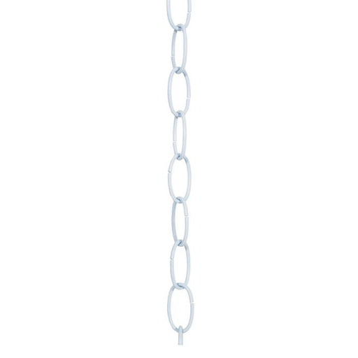 3' White Finish Fixture Chain