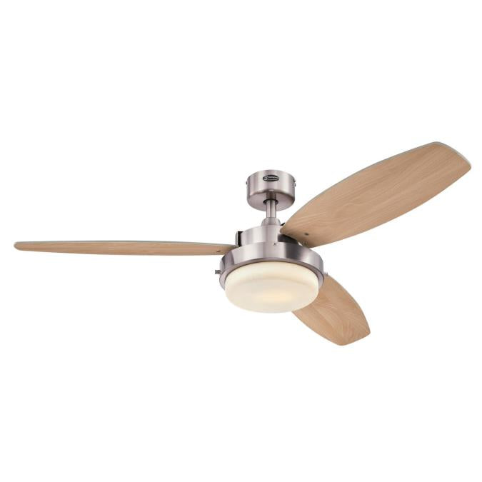 Alloy 52-Inch Reversible Plywood Three-Blade Indoor Ceiling Fan