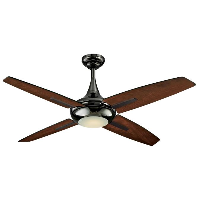 Bocca 52-Inch Plywood Four-Blade Indoor LED Ceiling Fan