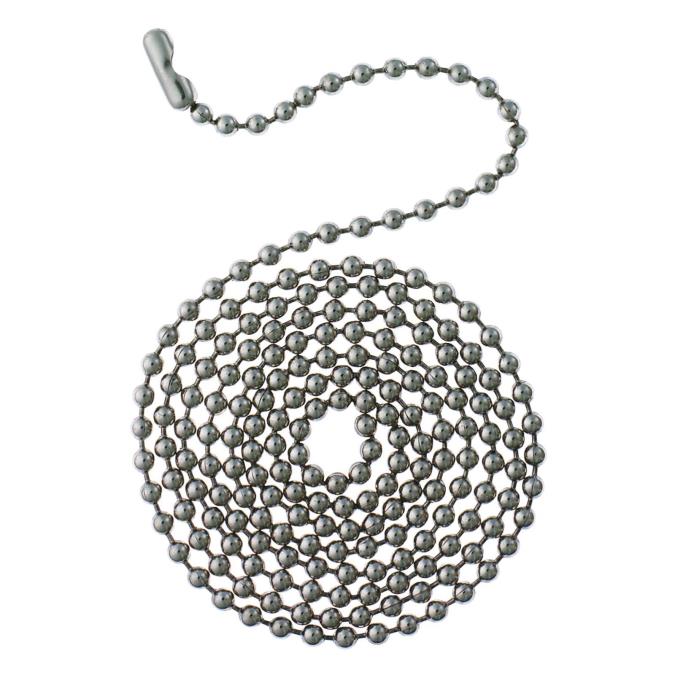 3' Stainless Steel Beaded Chain with Connector