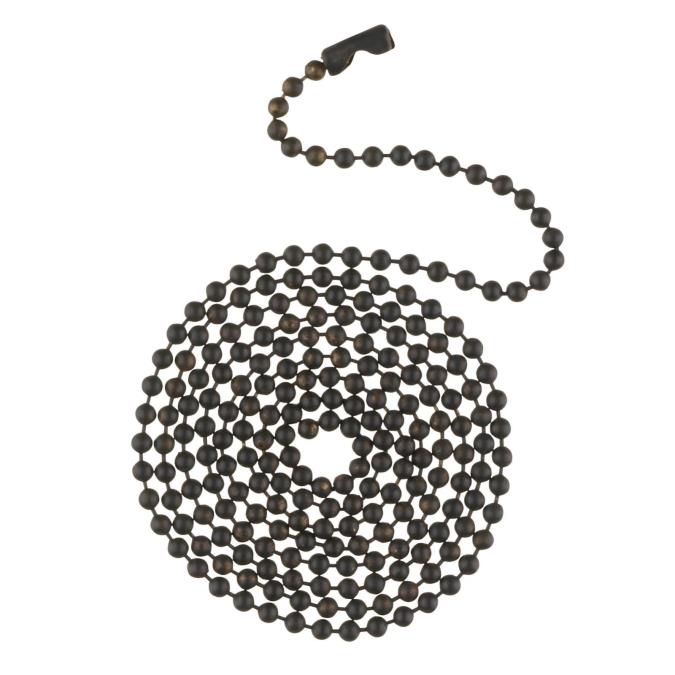 3' Oil Rubbed Bronze Beaded Chain with Connector
