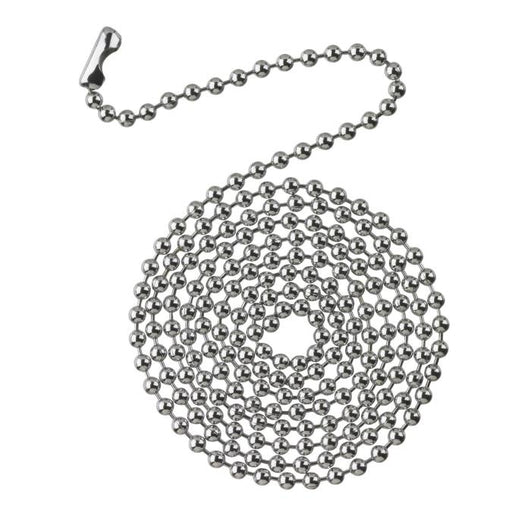 3' Chrome Beaded Chain with Connector