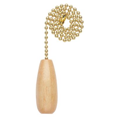 Wooden Handle Natural Finish Pull Chain