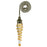 Yellow Spiral Glass Pull Chain