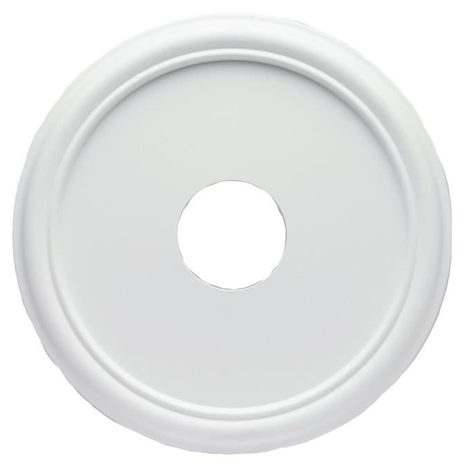 16-Inch Smooth Molded Plastic Ceiling Medallion