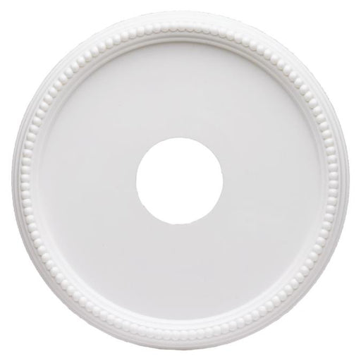 15-3/4-Inch Round Beaded Ceiling Molded Plastic Medallion